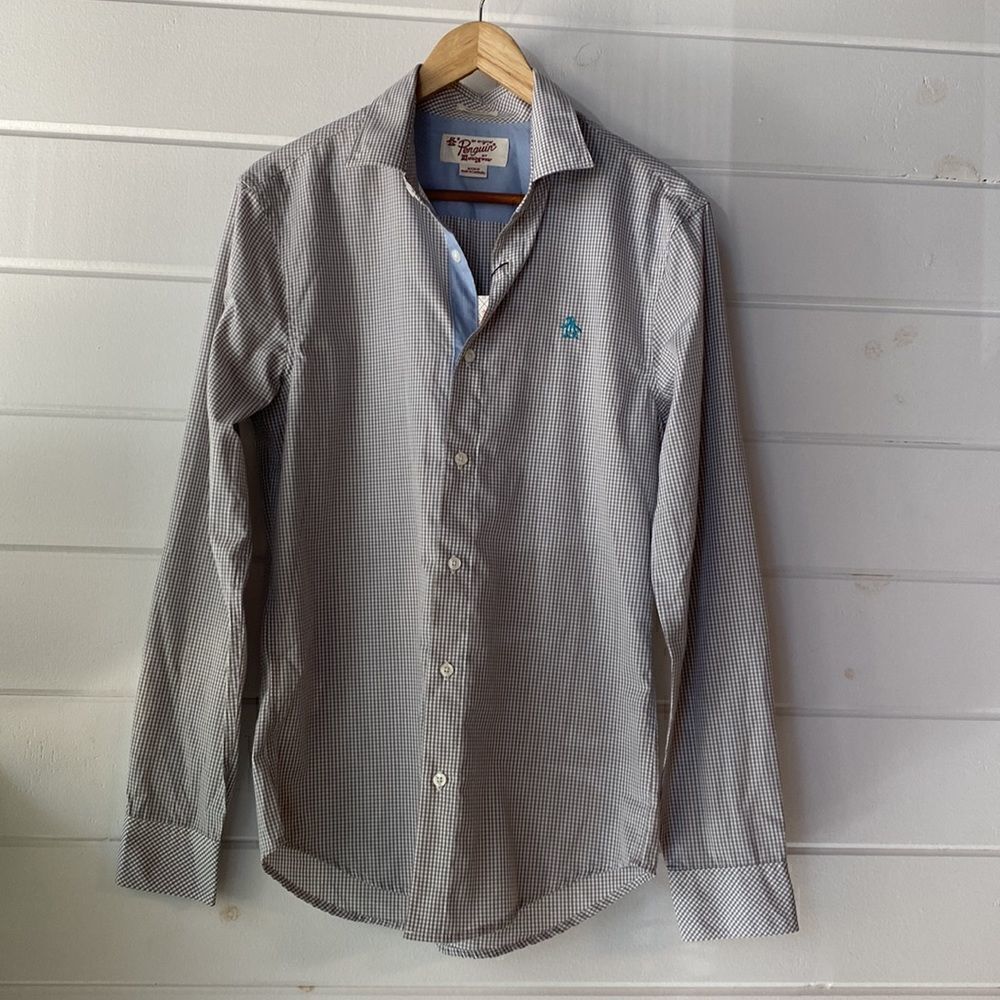 NWT Original Penguin Gingham Button Down shirt - Picture 2 of 12